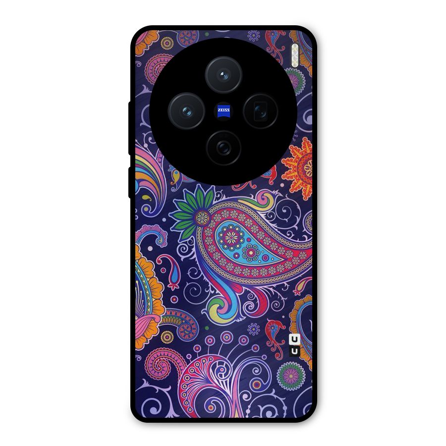 Mehendi Pattern Metal Back Case for Vivo X200