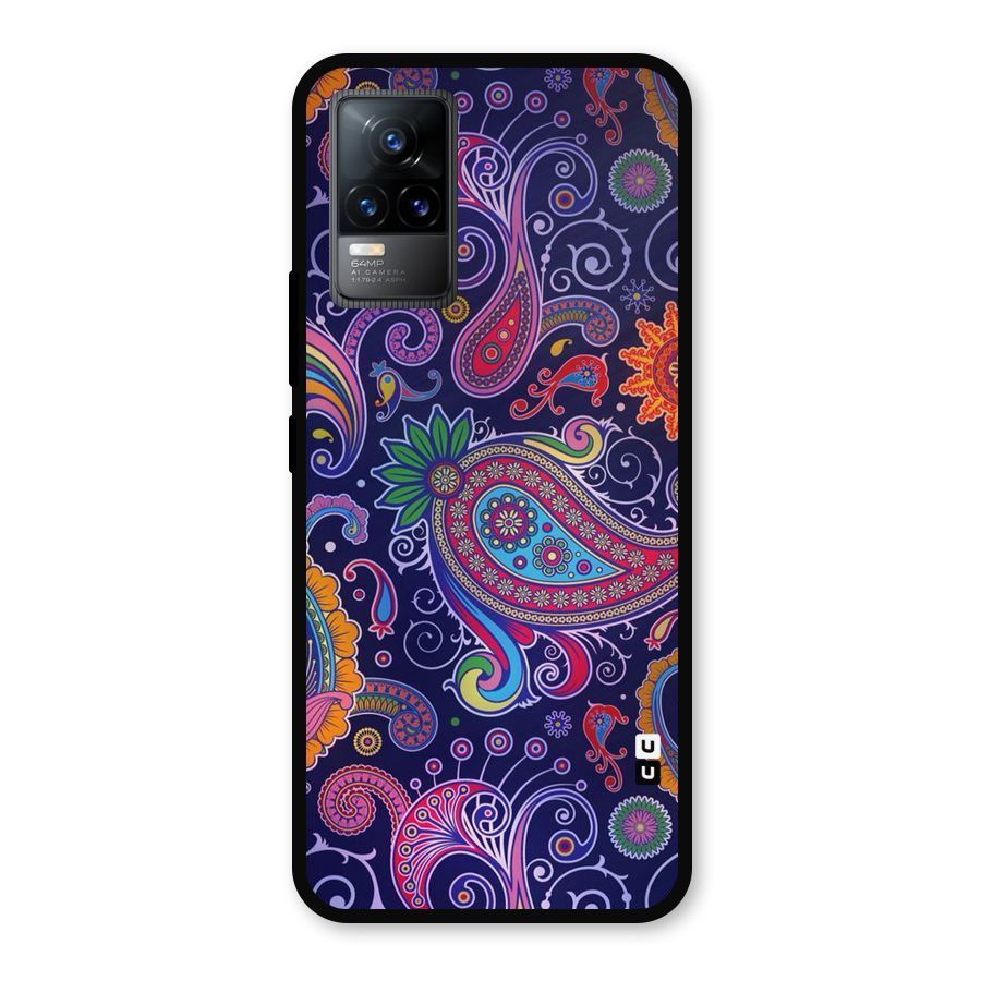 Mehendi Pattern Metal Back Case for Vivo Y73