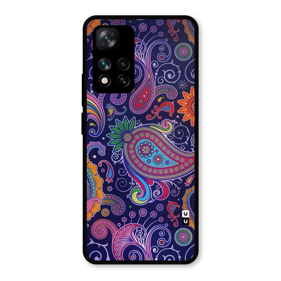 Mehendi Pattern Metal Back Case for Xiaomi 11i 5G