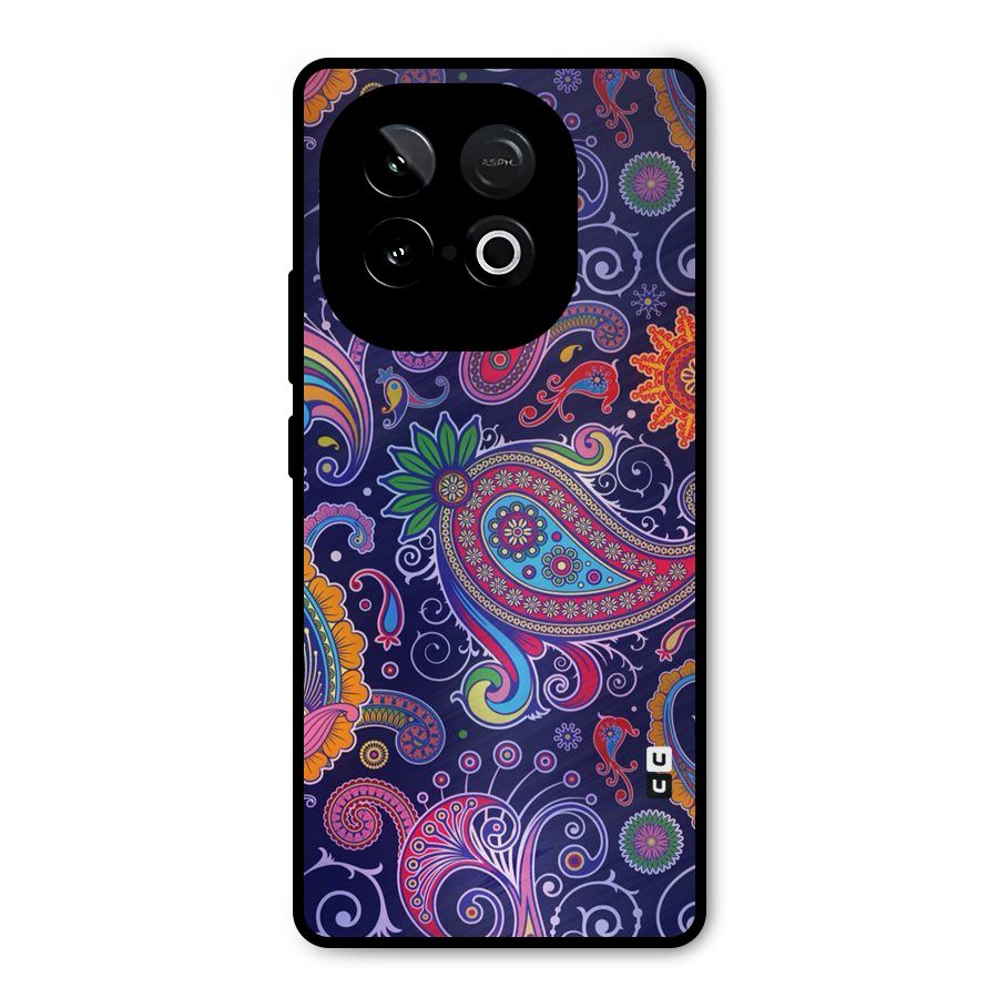 Mehendi Pattern Metal Back Case for iQOO Neo 10
