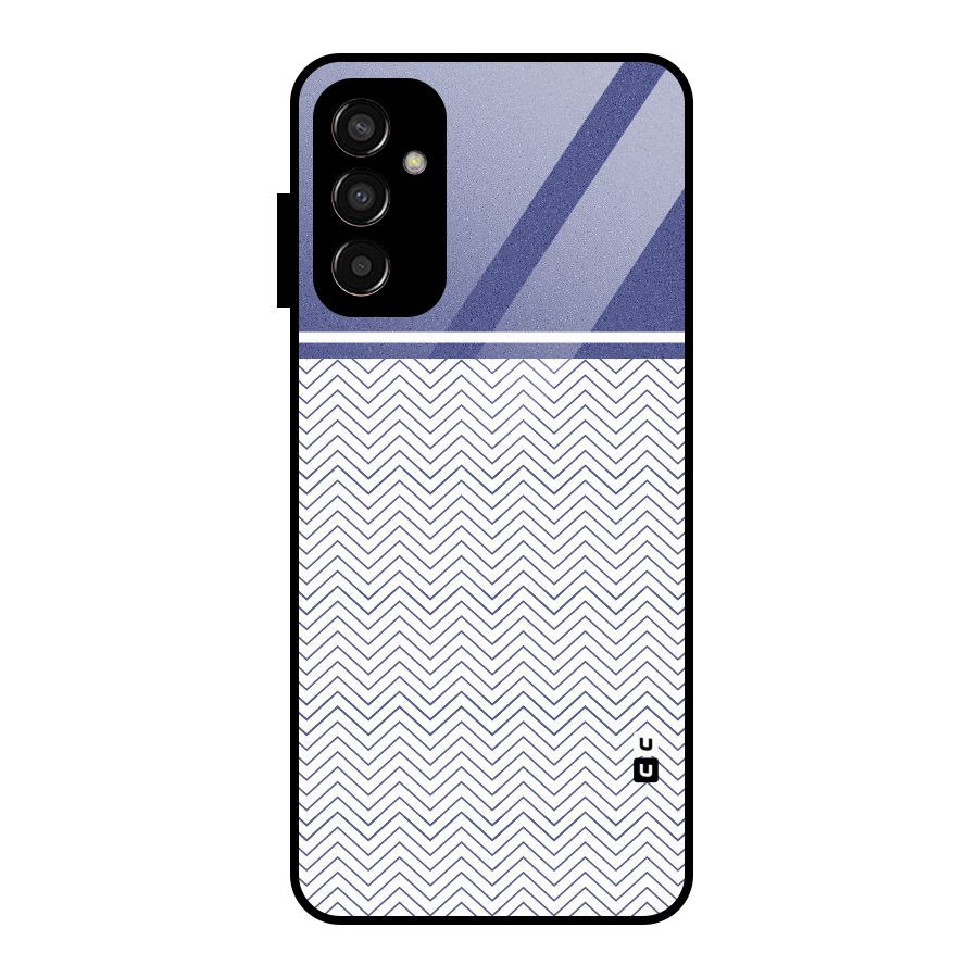 Melange Striped Pattern Glass Back Case for Galaxy F13