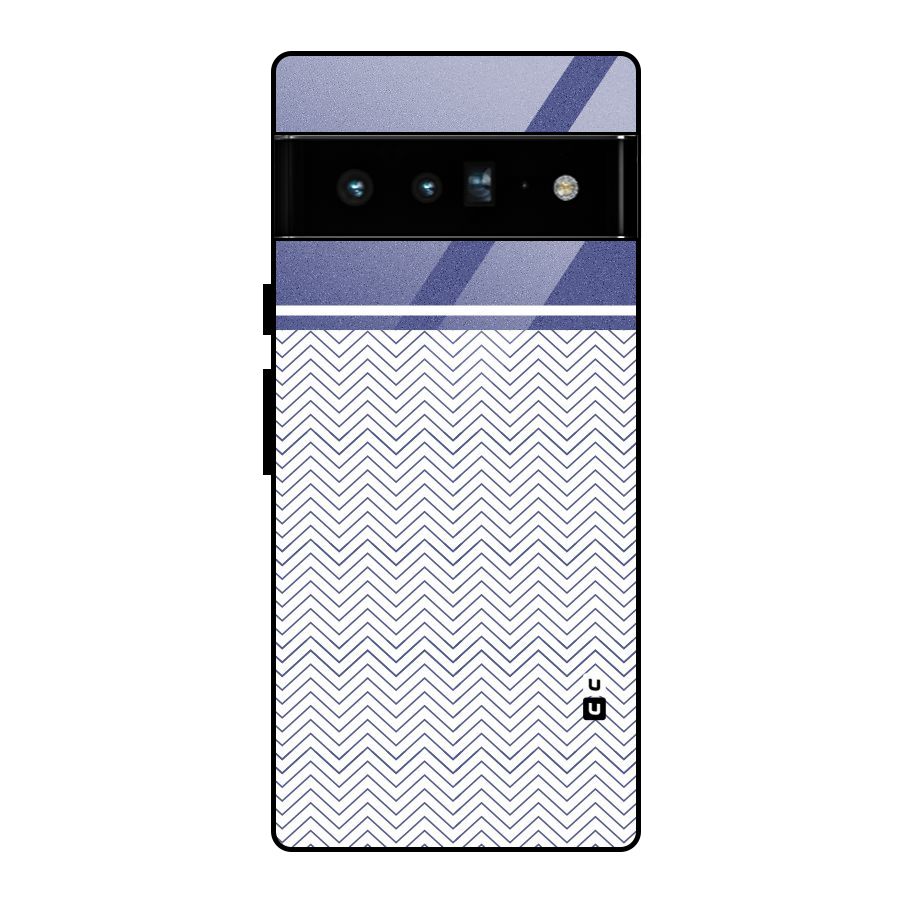 Melange Striped Pattern Glass Back Case for Google Pixel 6 Pro