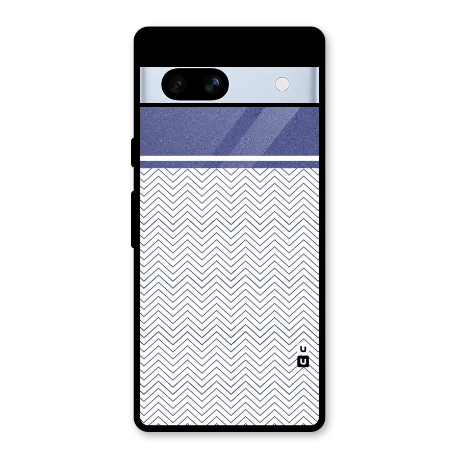 Melange Striped Pattern Glass Back Case for Google Pixel 7a