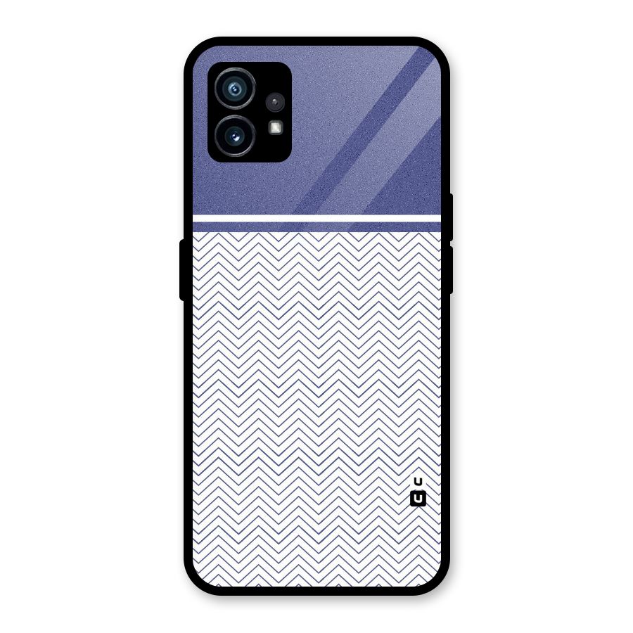 Melange Striped Pattern Glass Back Case for Nothing Phone 1