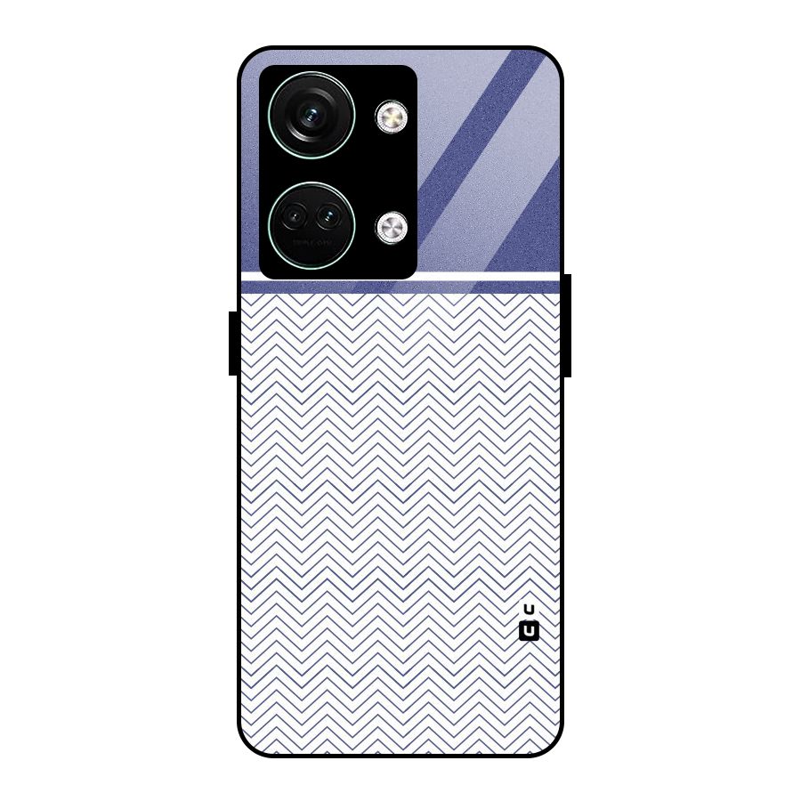 Melange Striped Pattern Glass Back Case for Oneplus Nord 3