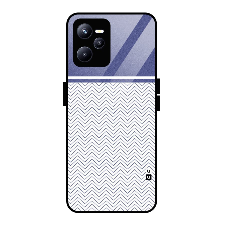 Melange Striped Pattern Glass Back Case for Realme C35