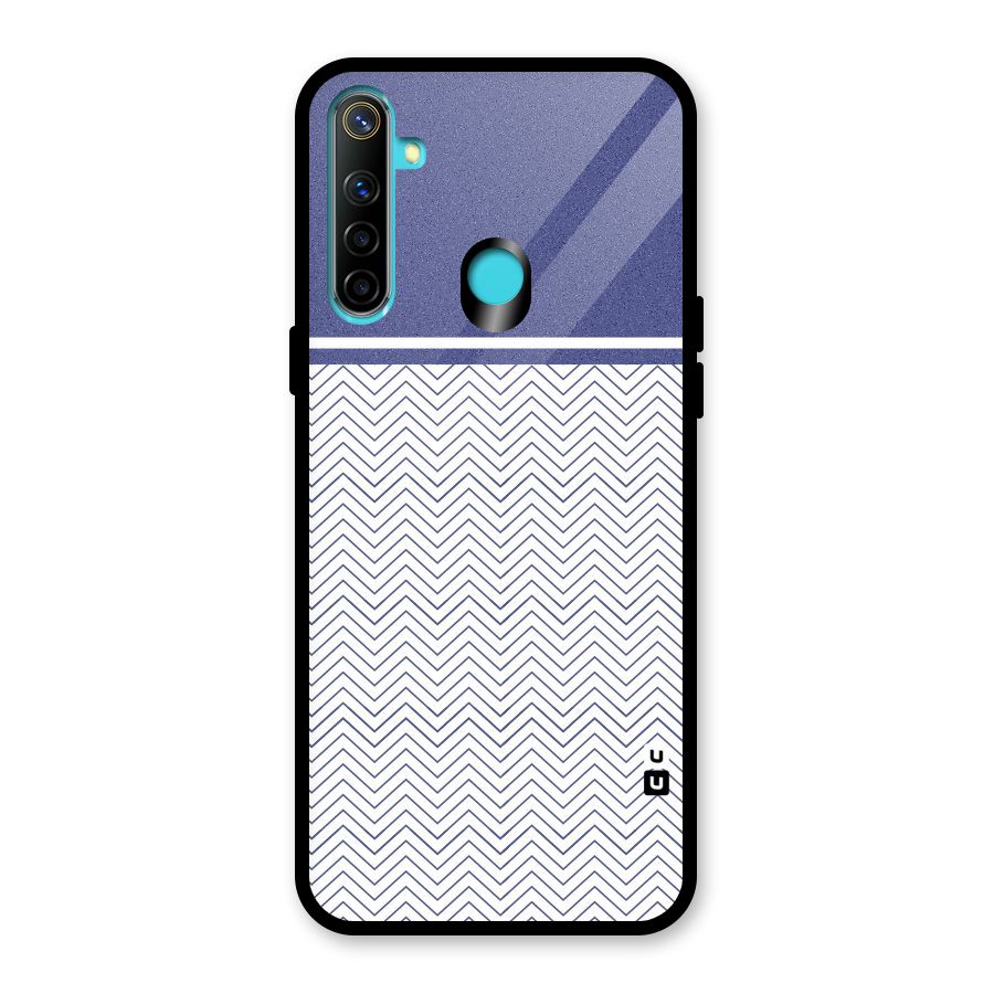 Melange Striped Pattern Glass Back Case for Realme Narzo 10