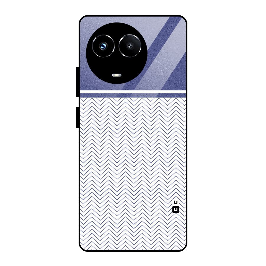 Melange Striped Pattern Glass Back Case for Realme Narzo 60X