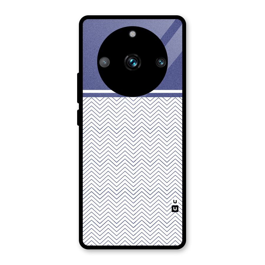 Melange Striped Pattern Glass Back Case for Realme Narzo 60 Pro