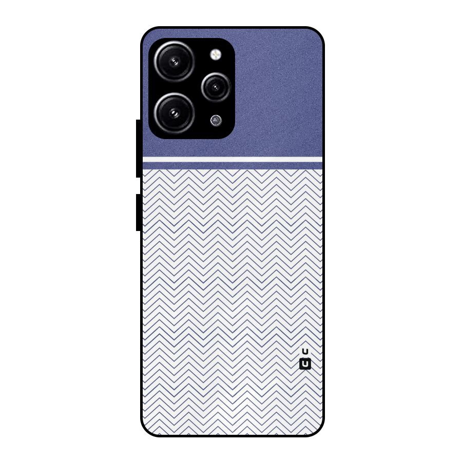 Melange Striped Pattern Glass Back Case for Redmi 12 4G