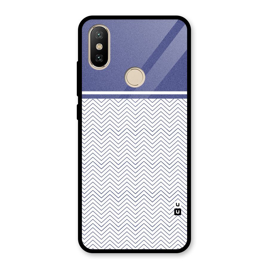 Melange Striped Pattern Glass Back Case for Redmi A2