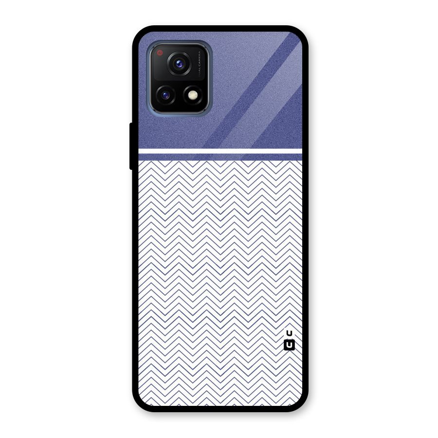 Melange Striped Pattern Glass Back Case for Vivo Y72 5G