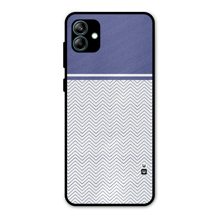 Melange Striped Pattern Metal Back Case for Galaxy A04