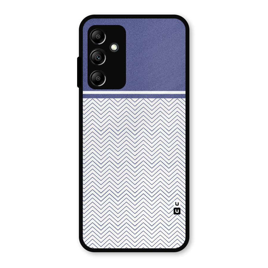Melange Striped Pattern Metal Back Case for Galaxy A14 5G