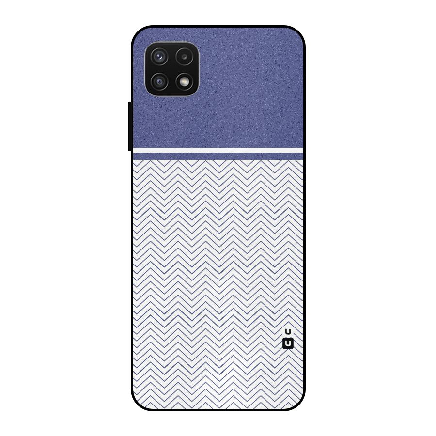 Melange Striped Pattern Metal Back Case for Galaxy A22 5G