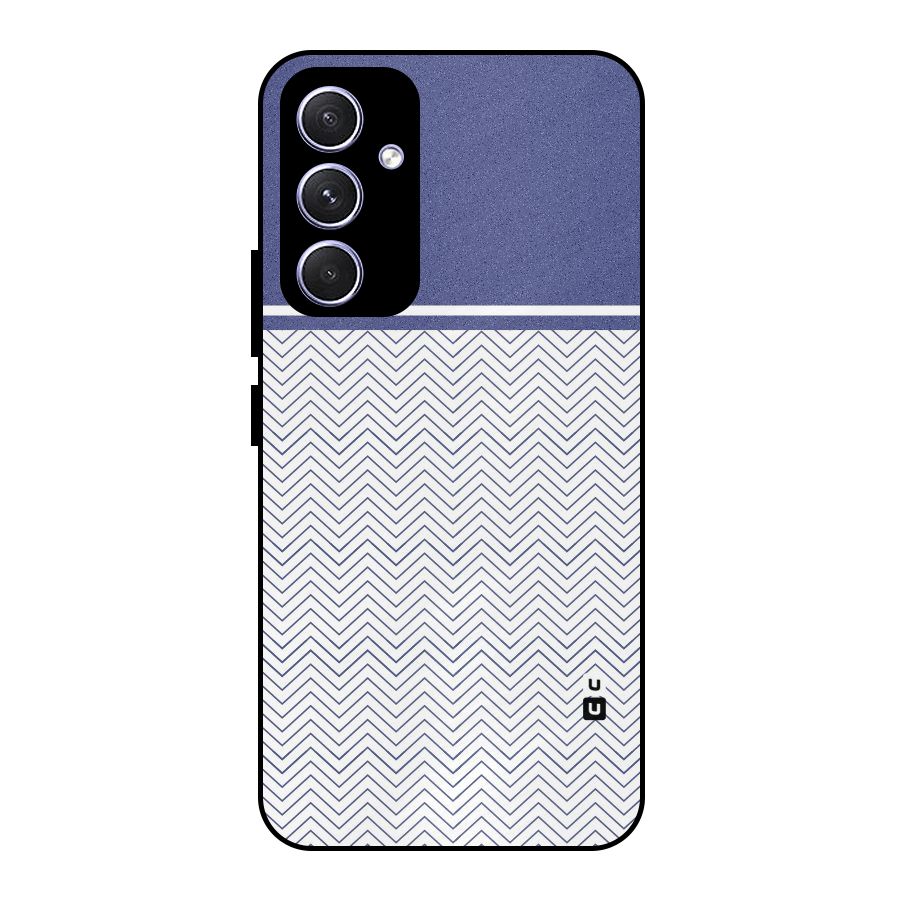 Melange Striped Pattern Metal Back Case for Galaxy A54