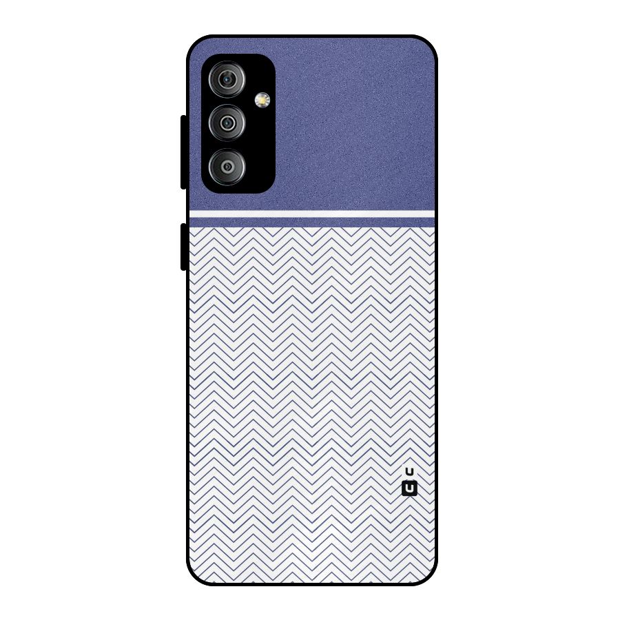 Melange Striped Pattern Metal Back Case for Galaxy F23