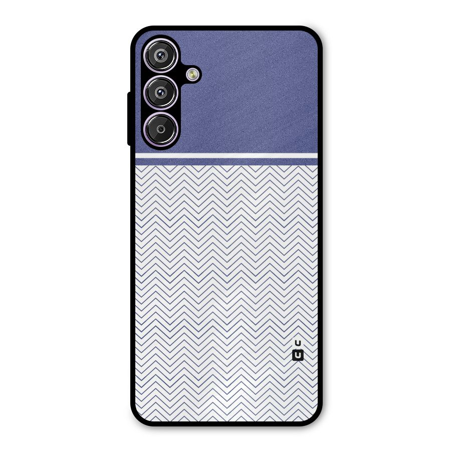 Melange Striped Pattern Metal Back Case for Galaxy M15