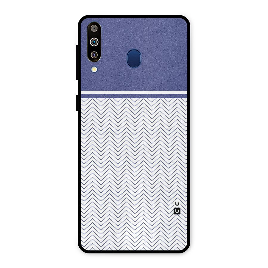Melange Striped Pattern Metal Back Case for Galaxy M30