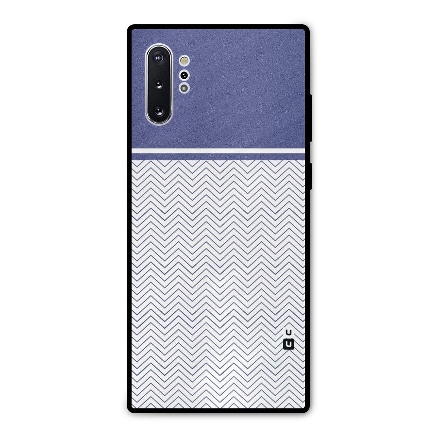 Melange Striped Pattern Metal Back Case for Galaxy Note 10 Plus