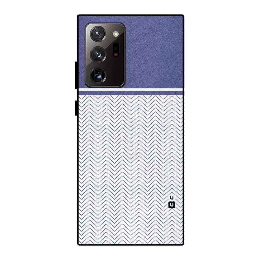 Melange Striped Pattern Metal Back Case for Galaxy Note 20 Ultra 5G