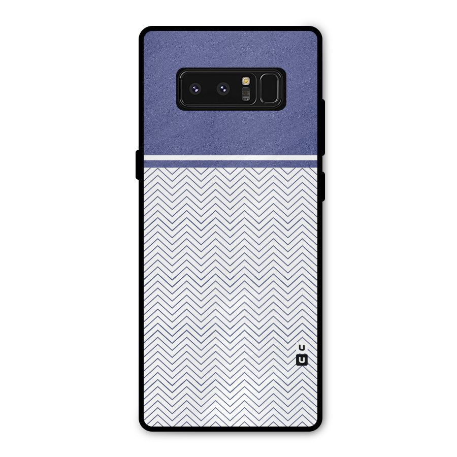 Melange Striped Pattern Metal Back Case for Galaxy Note 8
