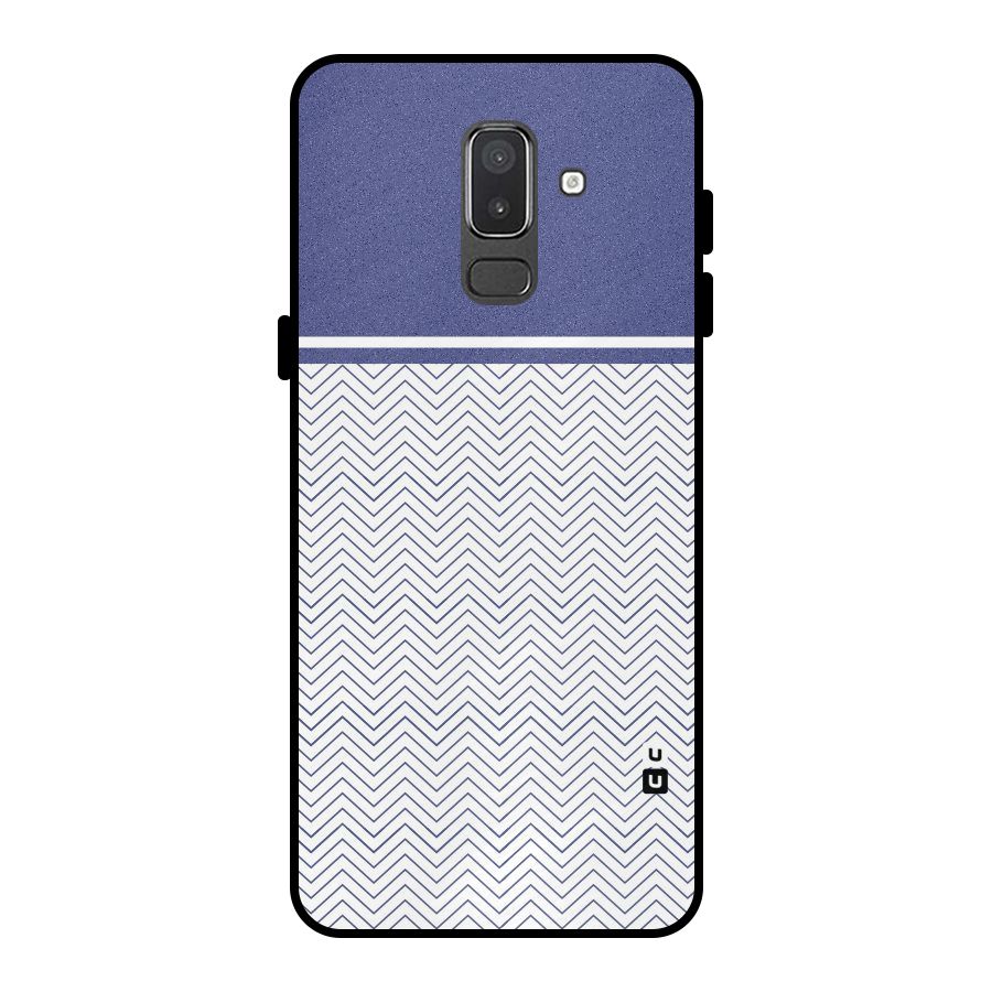 Melange Striped Pattern Metal Back Case for Galaxy On8 (2018)