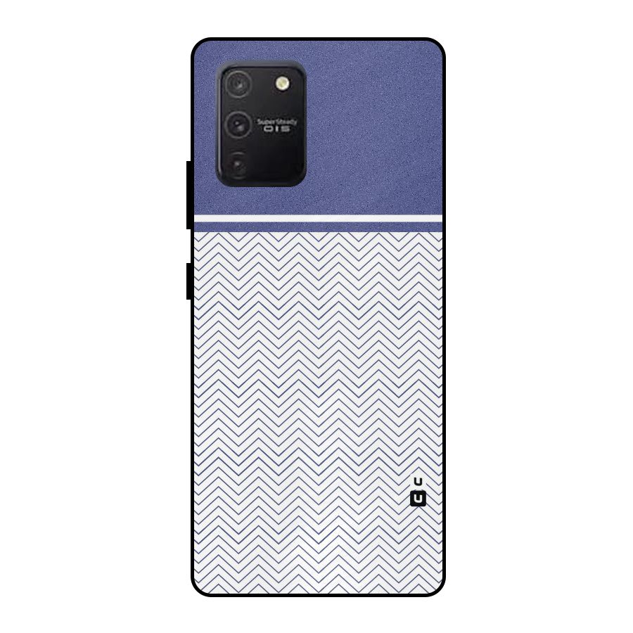 Melange Striped Pattern Metal Back Case for Galaxy S10 Lite