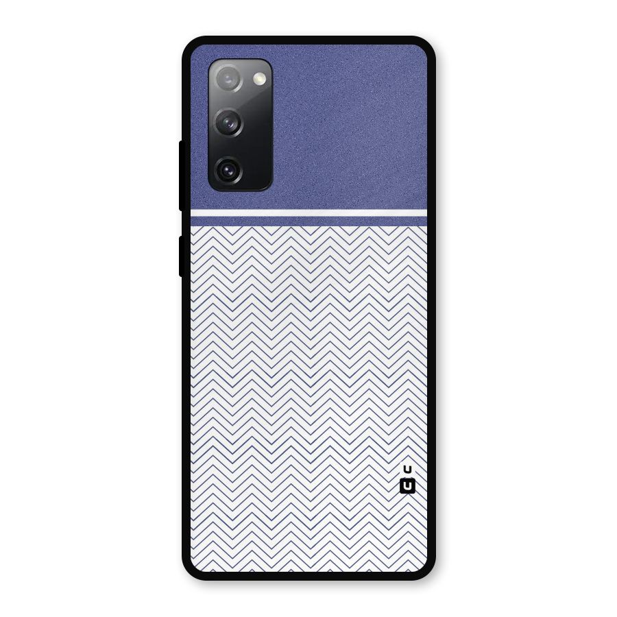 Melange Striped Pattern Metal Back Case for Galaxy S20 FE 5G