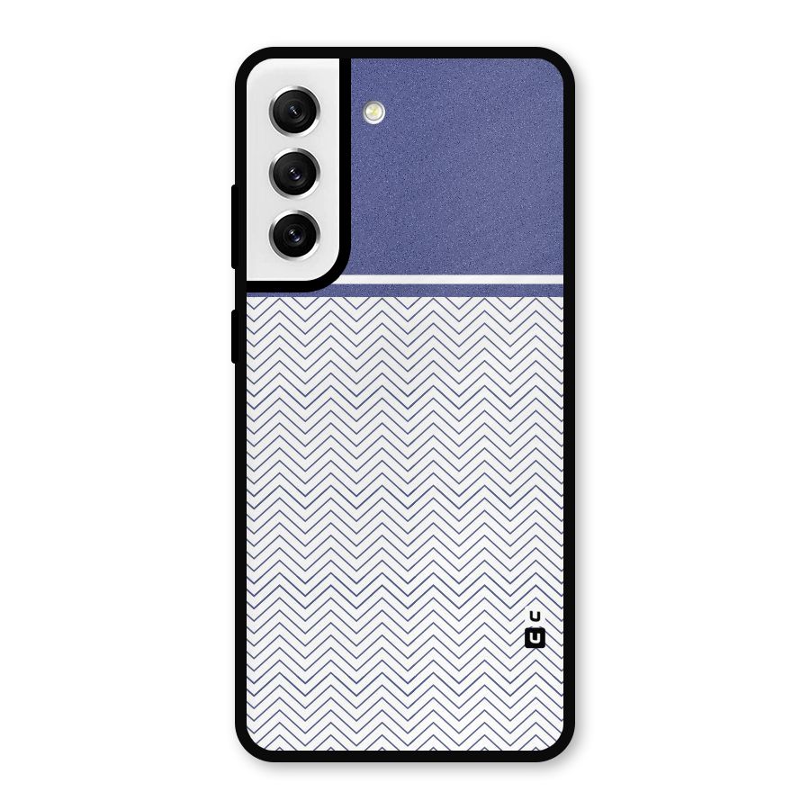Melange Striped Pattern Metal Back Case for Galaxy S21 FE 5G