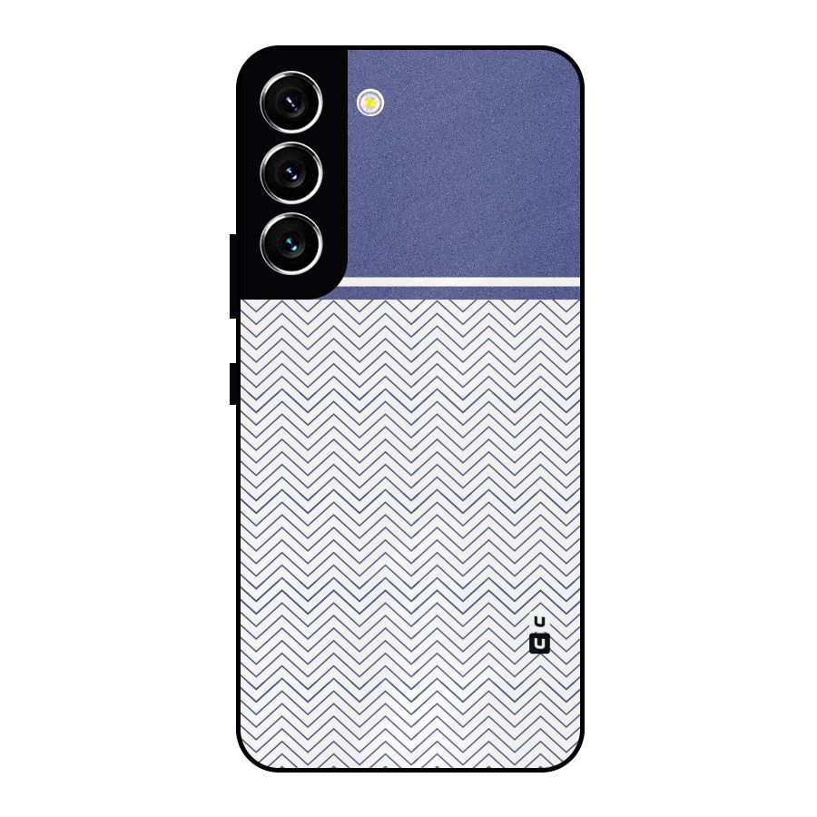 Melange Striped Pattern Metal Back Case for Galaxy S22 5G