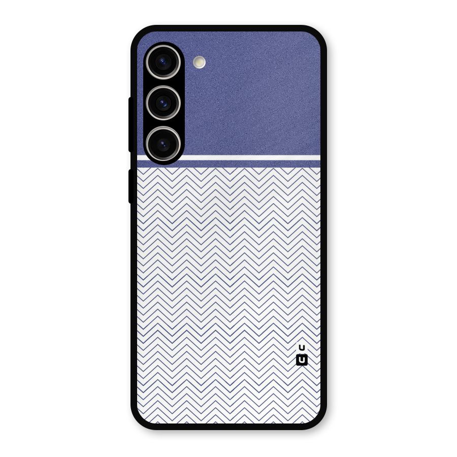 Melange Striped Pattern Metal Back Case for Galaxy S23 Plus