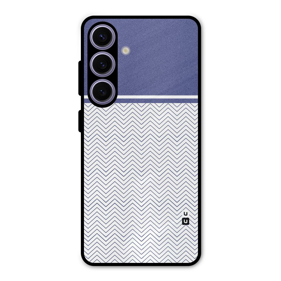 Melange Striped Pattern Metal Back Case for Galaxy S24