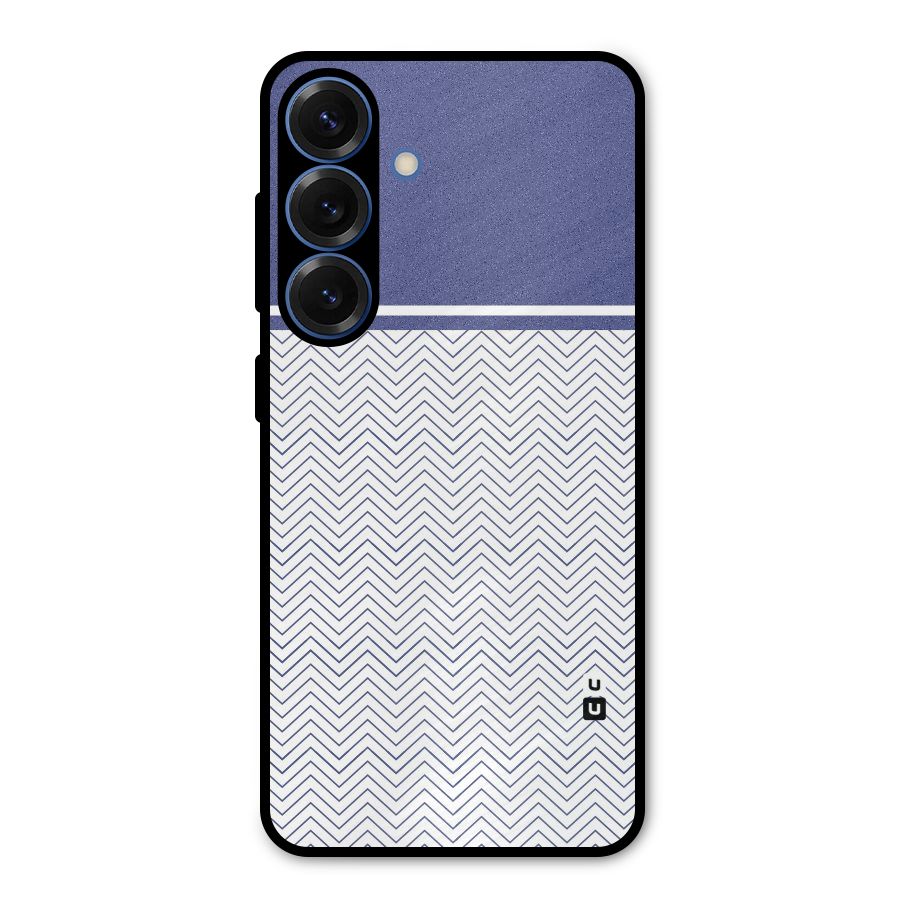 Melange Striped Pattern Metal Back Case for Galaxy S25