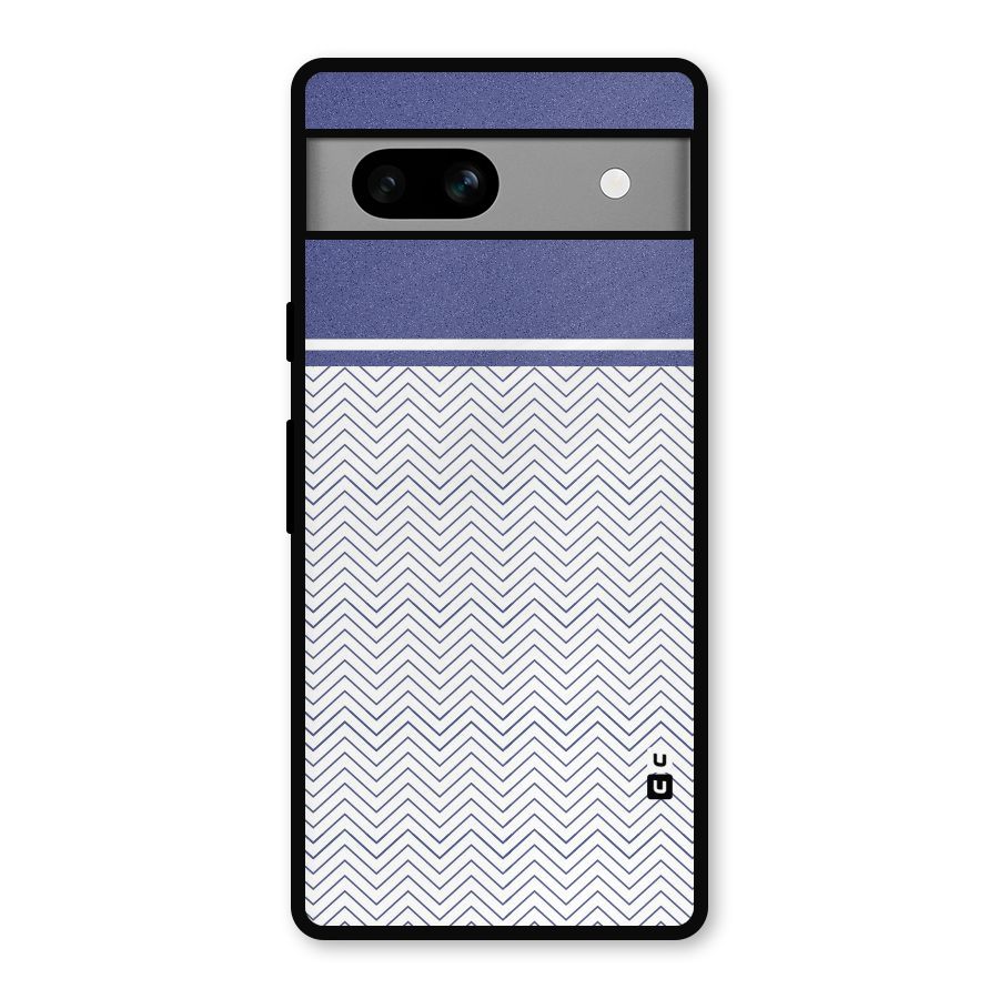 Melange Striped Pattern Metal Back Case for Google Pixel 7a
