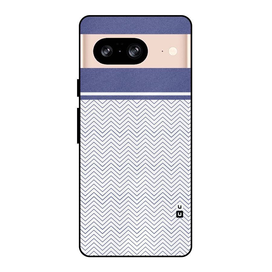 Melange Striped Pattern Metal Back Case for Google Pixel 8