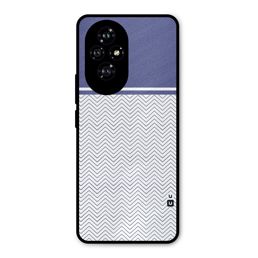 Melange Striped Pattern Metal Back Case for Honor 200