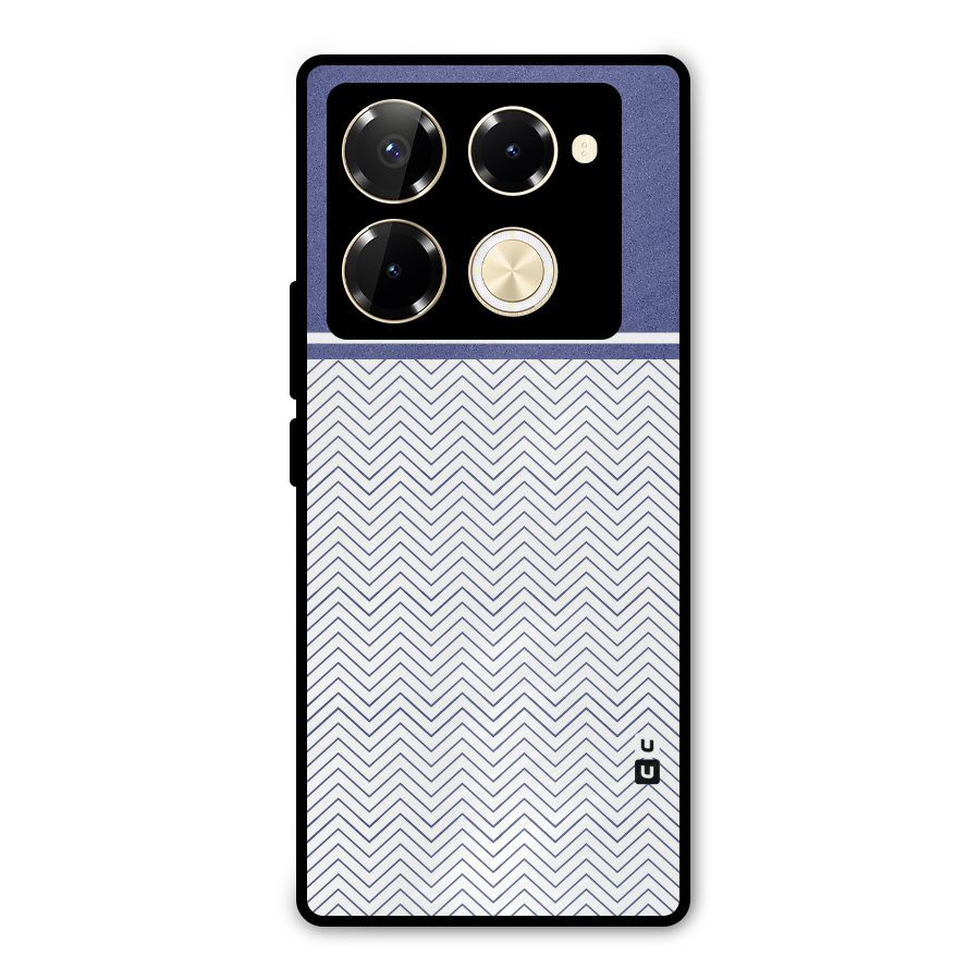 Melange Striped Pattern Metal Back Case for Infinix Note 40 Pro