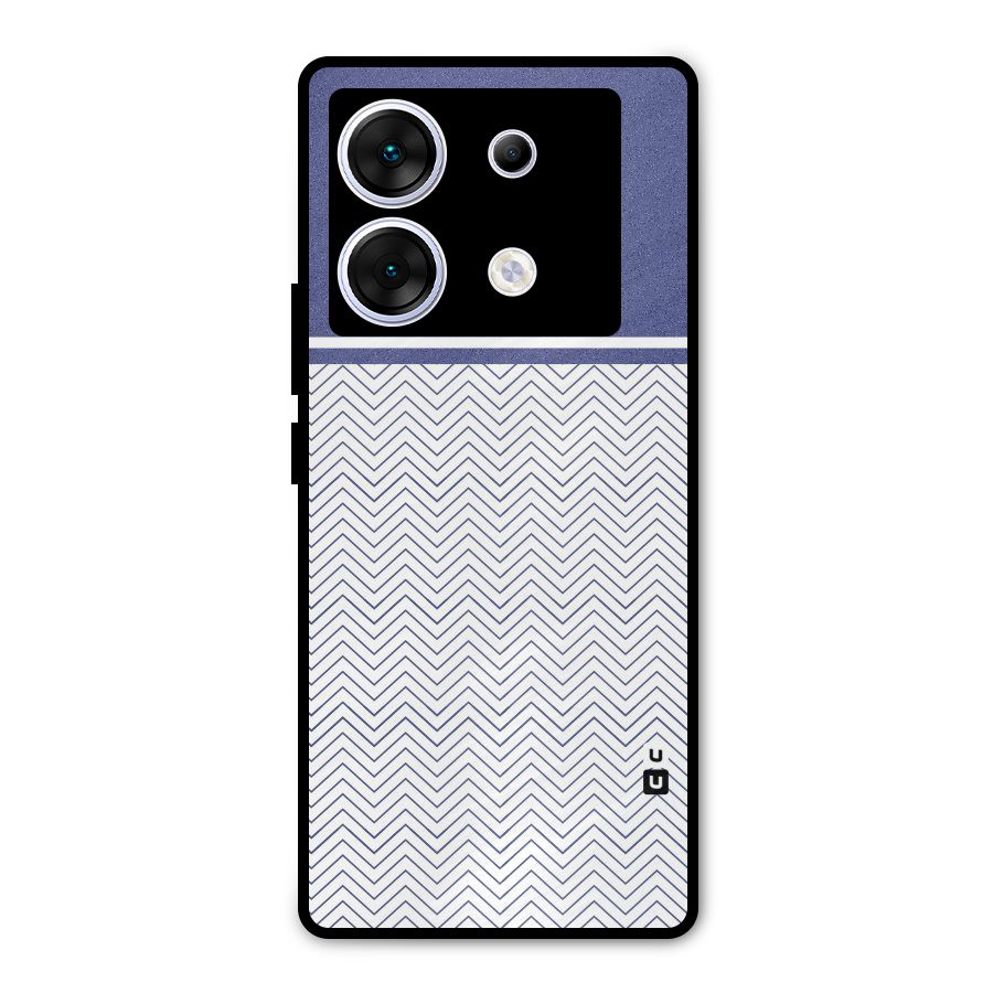 Melange Striped Pattern Metal Back Case for Infinix Zero 30 5G