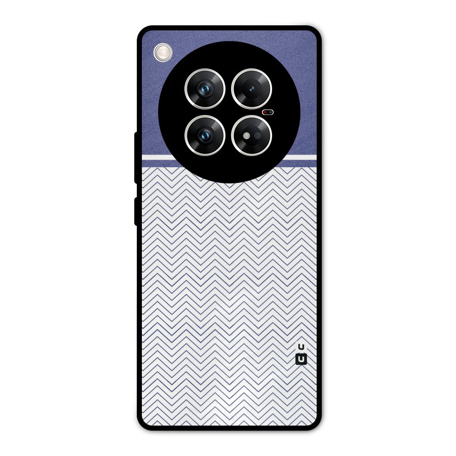 Melange Striped Pattern Metal Back Case for Infinix Zero 40 5G