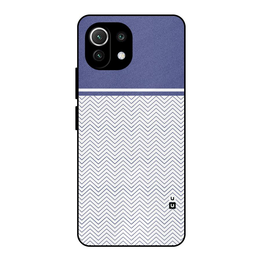 Melange Striped Pattern Metal Back Case for Mi 11 Lite