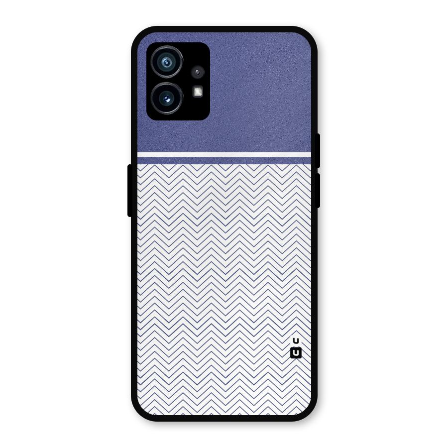 Melange Striped Pattern Metal Back Case for Nothing Phone 1