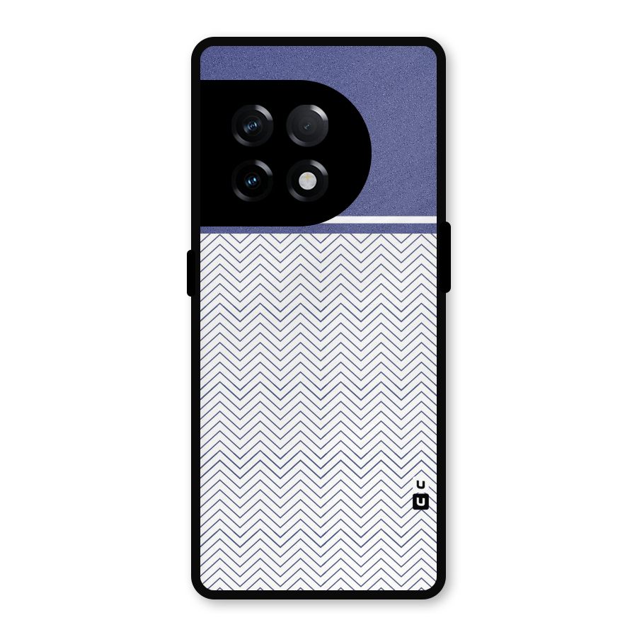 Melange Striped Pattern Metal Back Case for OnePlus 11R
