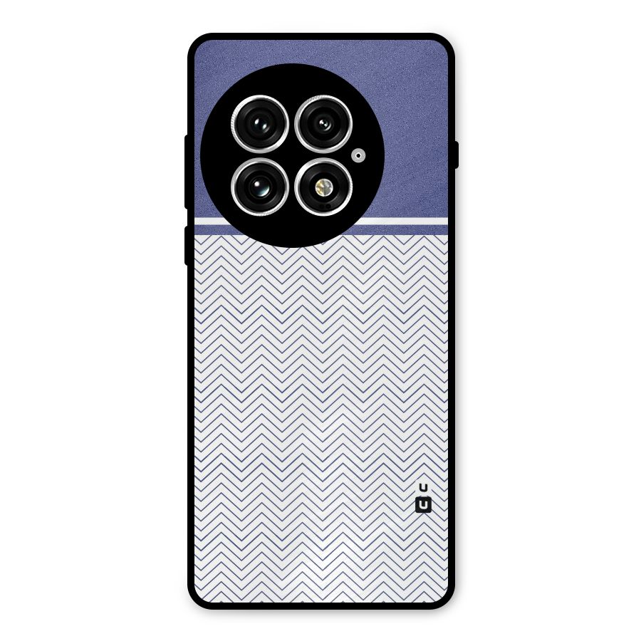 Melange Striped Pattern Metal Back Case for OnePlus 13