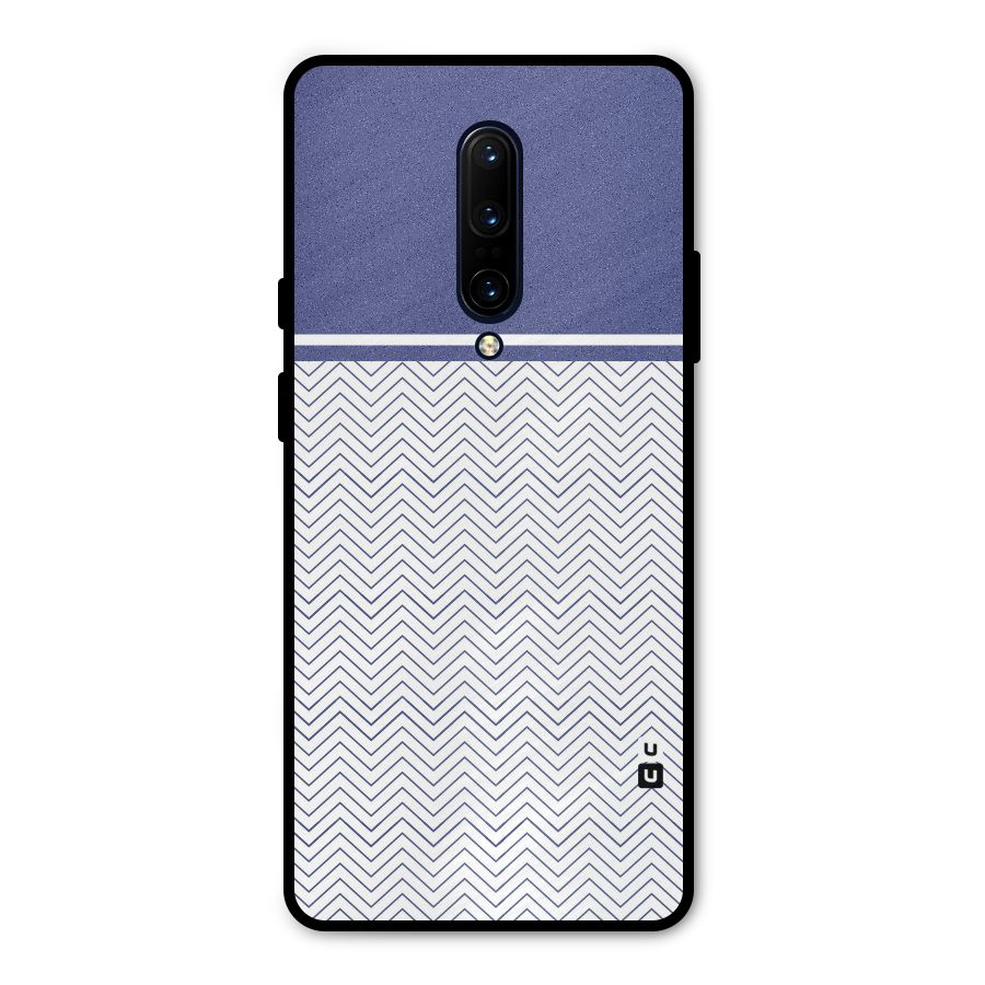 Melange Striped Pattern Metal Back Case for OnePlus 7 Pro
