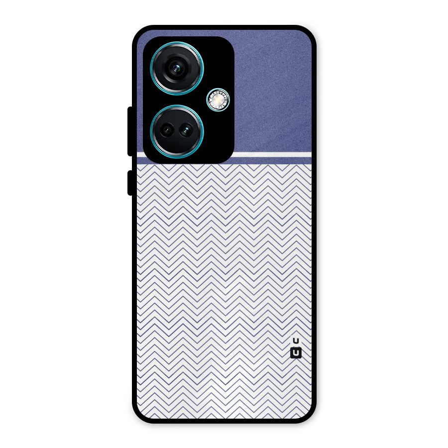 Melange Striped Pattern Metal Back Case for OnePlus Nord CE 3 5G