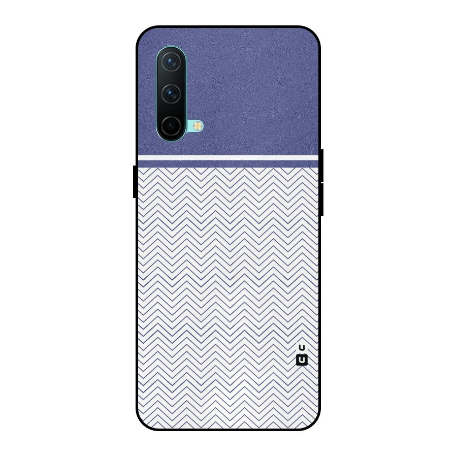 Melange Striped Pattern Metal Back Case for OnePlus Nord CE 5G