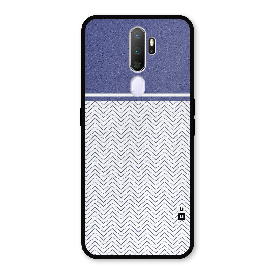 Melange Striped Pattern Metal Back Case for Oppo A9 (2020)