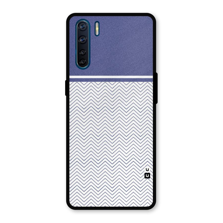Melange Striped Pattern Metal Back Case for Oppo F15