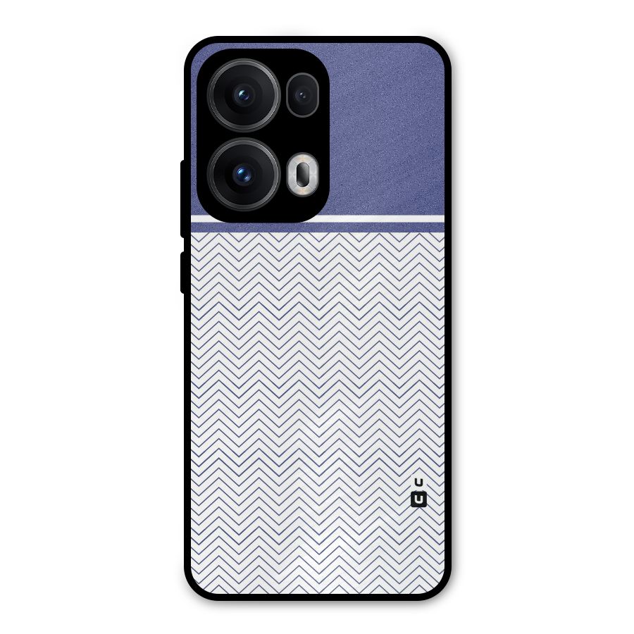 Melange Striped Pattern Metal Back Case for Oppo Reno13 Pro